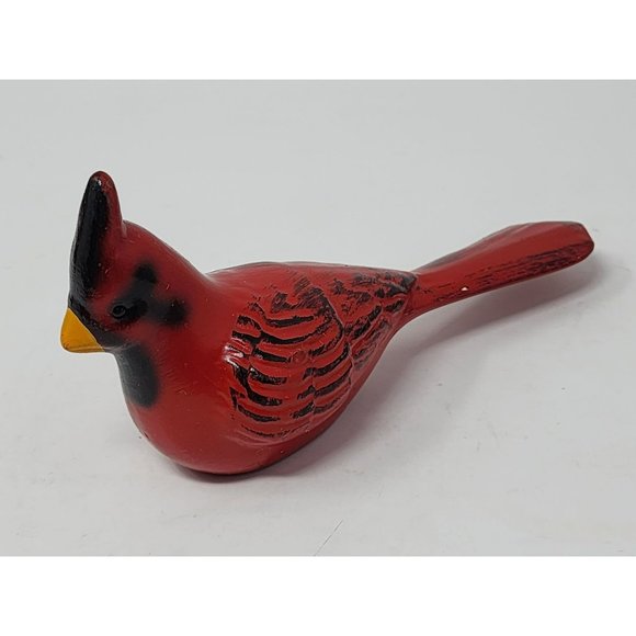 Vintage Roseville Ceramic‎ Male Cardinal Red Clip On Bird Bath Without Clip - Picture 1 of 11